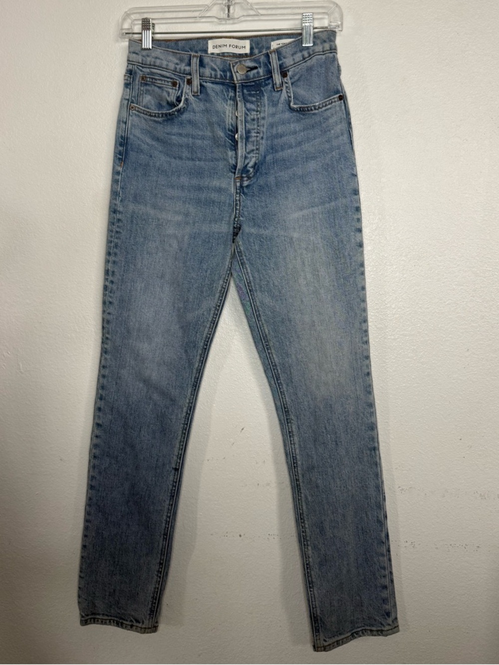 Denim Forum Yoko HR Slim Jeans - Light Blue Wash